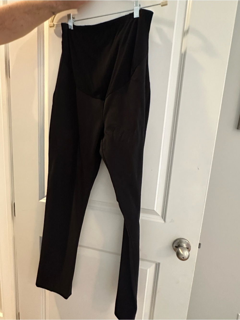 Seraphine High-Waist Black Maternity Leggings - Stretch Support